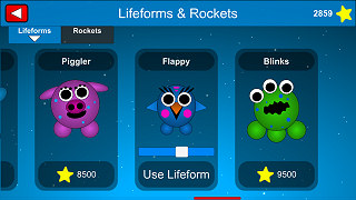 Fly your space rocket using Piggler, Flappy, or Blinks!